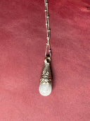 Necklace - Quartz Tibetan drop on silver chain - Reckless Swagger