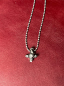 Necklace - Sparkly cross on silver chain - Reckless Swagger