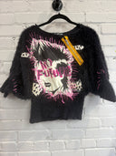No Future Pink Black Sweater - Reckless Swagger
