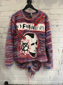 No Future Upcycled Sweater - Reckless Swagger