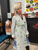 Octopus & Stars Painted Coat - Reckless Swagger