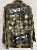 Olive Tartan Black Lthr - Reckless Swagger