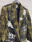 Olive Tartan Black Lthr - Reckless Swagger