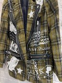 Olive Tartan Black Lthr - Reckless Swagger
