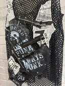 Once Punk Always Punk Mesh T-shirt with Patches - Reckless Swagger