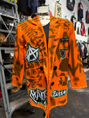 Orange Clash Chaos Anarchy Punk Blazer - Reckless Swagger
