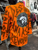 Orange Clash Chaos Anarchy Punk Blazer - Reckless Swagger