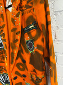 Orange Clash Chaos Anarchy Punk Blazer - Reckless Swagger