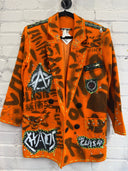 Orange Clash Chaos Anarchy Punk Blazer - Reckless Swagger