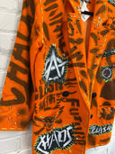 Orange Clash Chaos Anarchy Punk Blazer - Reckless Swagger