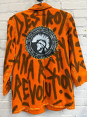 Orange Clash Chaos Anarchy Punk Blazer - Reckless Swagger