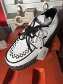 Original Wulfrun Creeper White Contrast Stitch B/W Leather - Reckless Swagger
