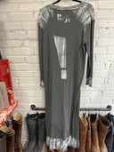Painted Grey Maxi Punk Dress - Reckless Swagger
