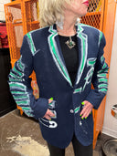 Painted Rebel Lettering Reversed Tailcoat - Distressed Punk Jacket with Attitude - Reckless Swagger