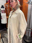 PIL Trench Coat - Hand - Painted 'This is not a Love Song' Design - Reckless Swagger