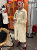 PIL Trench Coat - Hand - Painted 'This is not a Love Song' Design - Reckless Swagger