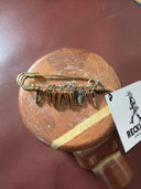 Pin - Large Gold with gold charms - Reckless Swagger