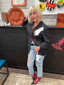 Pinch Jacket & Jeans Suit - Custom Black Jacket Denim Statement Set - Reckless Swagger