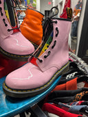 Pink Doc Martens with Rainbow Zipper - Reckless Swagger