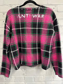 Pink Plaid No Future Resist Punk Zip - Reckless Swagger