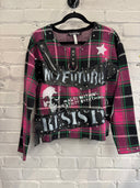 Pink Plaid No Future Resist Punk Zip - Reckless Swagger