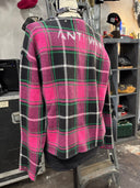 Pink Plaid No Future Resist Punk Zip - Reckless Swagger
