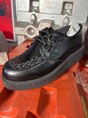 Platform Black Leather Creeper - Reckless Swagger