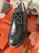 Platform Black Leather Creeper - Reckless Swagger