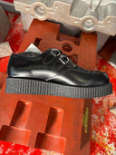 Platform Black Leather Creeper - Reckless Swagger