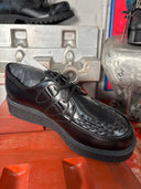 Platform Black Leather Creeper - Reckless Swagger