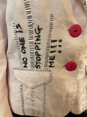 Powder Pink Punk Jacket - "Who's Stopping You?" Statement Piece - Reckless Swagger