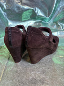 Prade Suede Wedge Brown - Reckless Swagger