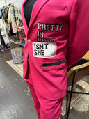 Pretty in Pink Psychedelic Furs Hot Pink Suit - Show Stopping Rock Star Statement Piece - Reckless Swagger