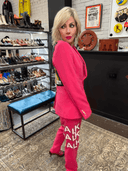 Pretty in Pink Psychedelic Furs Hot Pink Suit - Show Stopping Rock Star Statement Piece - Reckless Swagger