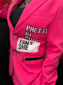 Pretty in Pink Psychedelic Furs Hot Pink Suit - Show Stopping Rock Star Statement Piece - Reckless Swagger