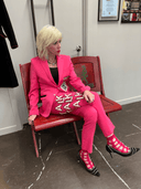 Pretty in Pink Psychedelic Furs Hot Pink Suit - Show Stopping Rock Star Statement Piece - Reckless Swagger