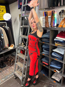 Punk Bondage Tube Dress with XX Belt Detailing – Edgy Statement Dress - Reckless Swagger