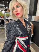 Punk Chaos Blazer with Paint Splashes - Reckless Swagger