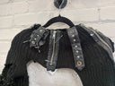 Punk Knit Bolero with Zippers & Pins - Reckless Swagger