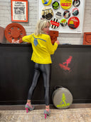 Punk Twist on Yellow Jean Jacket - All Hearts - Reckless Swagger