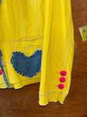Punk Twist on Yellow Jean Jacket - All Hearts - Reckless Swagger