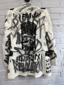 Punks Never Die Black and White Net Blazer - Reckless Swagger