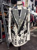 Punks Never Die Black and White Net Blazer - Reckless Swagger