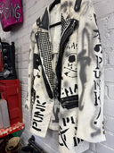Punks Never Die Black and White Net Blazer - Reckless Swagger