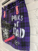 Purple Plaid Punk not Dead Skirt - Reckless Swagger