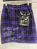 Purple Plaid Punk not Dead Skirt - Reckless Swagger