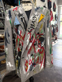 Rancid Social Distortion Painted Multicolor Punk Blazer - Reckless Swagger