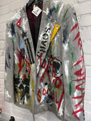 Rancid Social Distortion Painted Multicolor Punk Blazer - Reckless Swagger