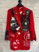 Red Punk No Future Coat - Reckless Swagger