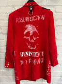 Red Punk No Future Coat - Reckless Swagger